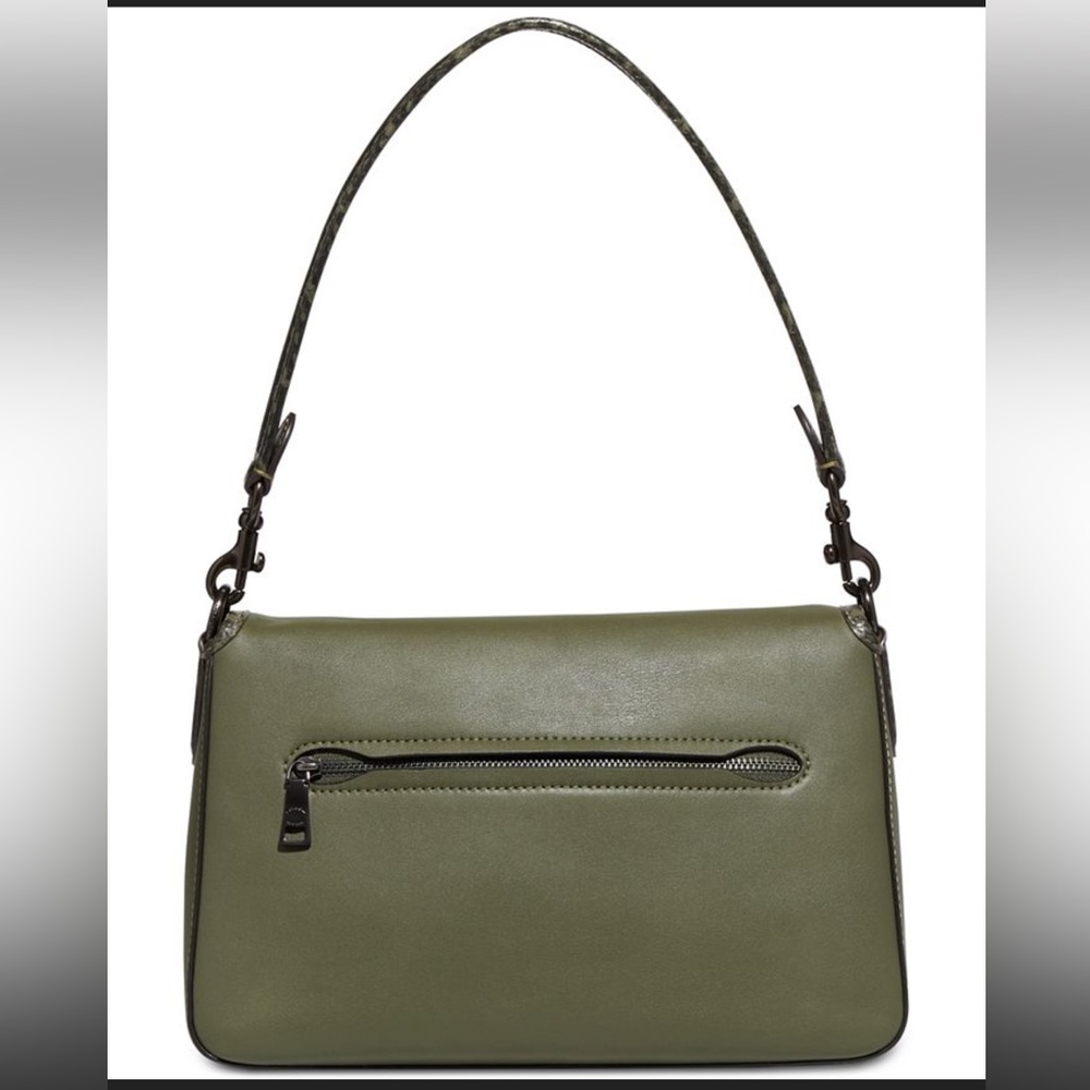 SOLD OUT RARE Coach Tabby Soft Leather With Snakeskin Detail Shoulder Bag - Picture 3 of 12
